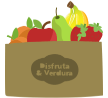 Ilustración cesta de frutas 9 kg